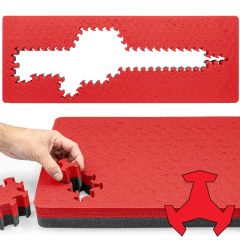 RAGAR 35.75" x 13.5" Reconfigurable & Reusable Protective XP Crosslinked Foam Insert For Hard Rifle Cases ( 1 Red/Black Ragar Layer )