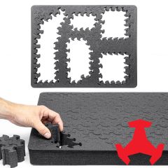 Pelican 1600 RAGAR Foam Insert 21.75" x 17" – Reusable & Reconfigurable XP Crosslinked Protective Foam for Camera & Equipment Hard Cases (1 RAGAR Layer)