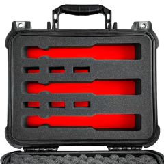 Eylar 13.37" Standard Hard Gun Case, Waterproof with 3 Gun and 6 Mag Pre Cut Foam