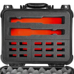 Eylar Compact 13.37" Hard Gun Case Waterproof with 2 Gun & 15 Mag. Pre Cut Foam