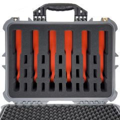 Eylar 20" Large Hard Gun Case with 6 Gun and 15 Mag. Pre Cut Foam