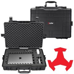 Eylar 22” Hard Laptop Case Equipped with RAGAR Reconfigurable & Reusable XP Crosslinked Foam Insert, Waterproof, Shockproof for Equipment, Drones, and Cameras (1 RAGAR Layer)