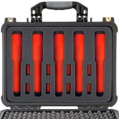 Eylar 16" Hard Gun Case Waterproof with 5 Gun and 8 Mag. Pre Cut Foam