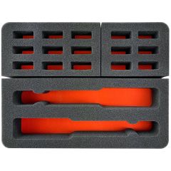 Eylar 13.37" Standard Hard Case 2 Gun & 15 Mag. Custom Made Foam Set Only