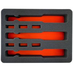 Eylar 13.37" Standard Hard Case 3 Gun & 6 Mag. Pre Cut Foam Set