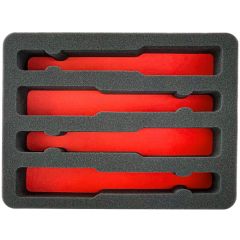 Eylar 13.37" Standard Gun Hard Case 4 Gun Pre Cut Foam Set