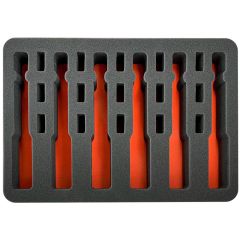 Eylar 20" Large Hard Case 6 Gun & 15 Mag. Pre Cut Foam Set