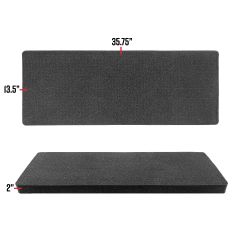 Eylar 35.75" x 13.5" Rifle Case SA00013 Replacement Pull and Pluck Customizable Foam Insert, 1 Piece
