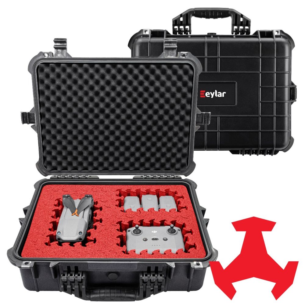 Custodia Rigida Eylar 50x40x19cm Impermeabile IP67 - Con Schiuma Ragar XP Riconfigurabile Per Drone E Fotocamera - 3